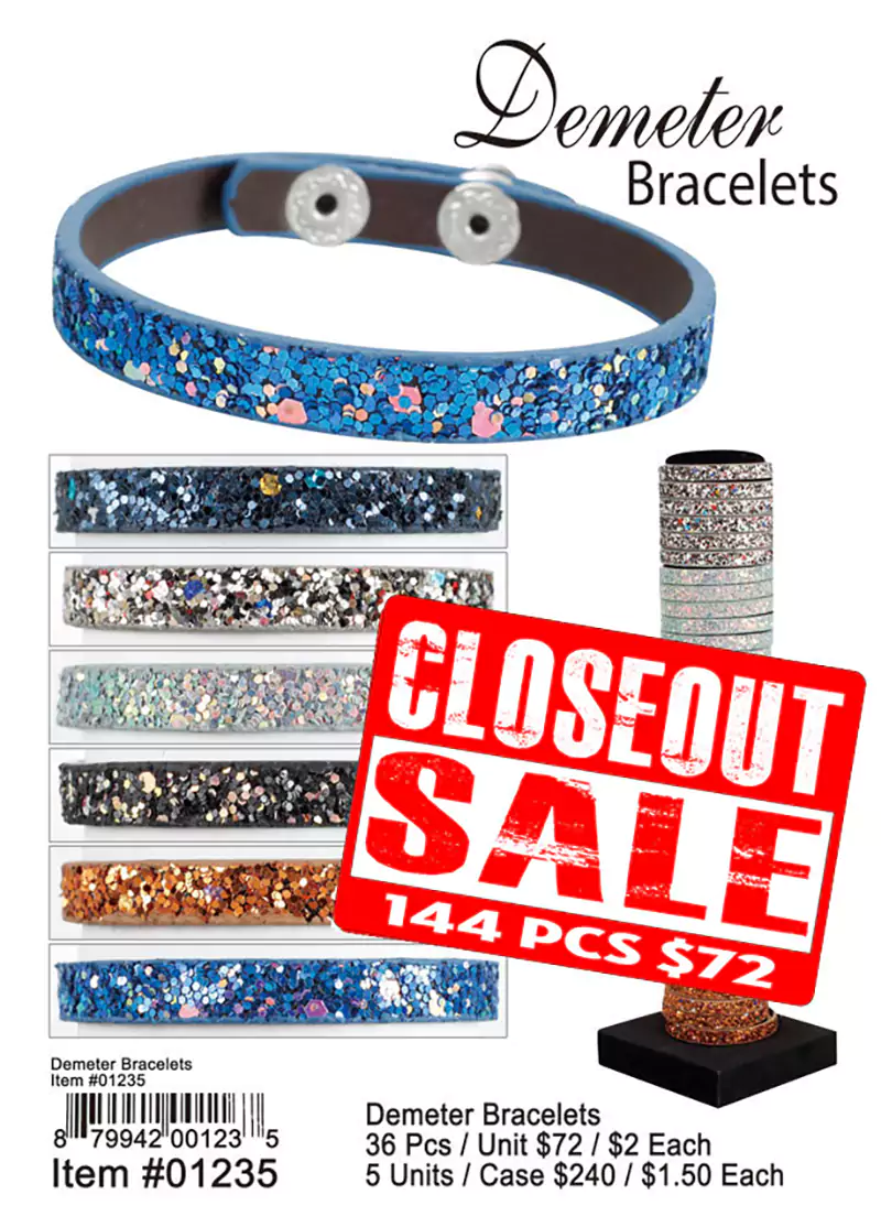 Demeter Bracelets - Closeout 144 Pcs.